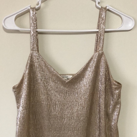Maurices gold shimmer top XS tank top - Picture 2 of 6